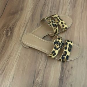 A size 8 J.Crew cheetah print sandal never used